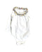 A White Bodysuits from Bout'Chou in size 0-3M for girl. (Front View)