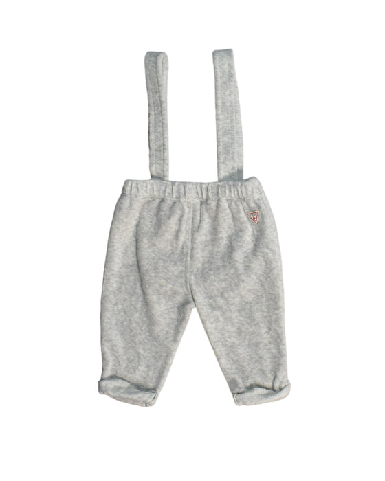 A White Overall Shorts from Guess in size 0-3M for boy. (Back View)