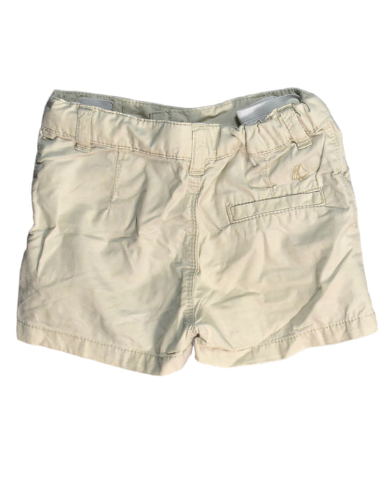 A White Shorts from Petit Bateau in size 6-12M for girl. (Back View)