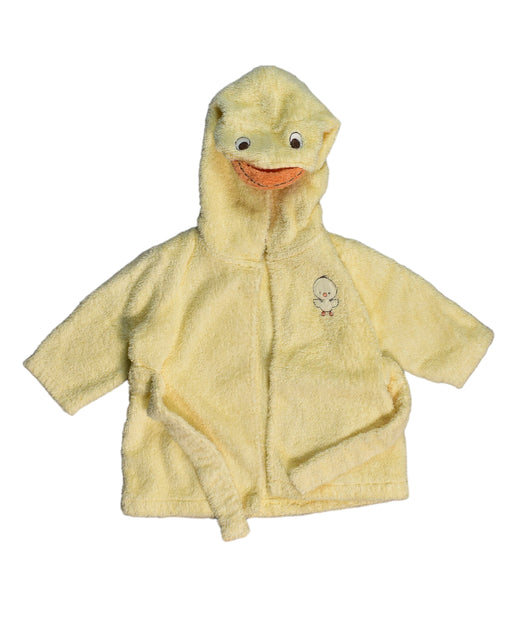 A Yellow Bathrobes from Little Me in size 6-12M for neutral. (Front View)