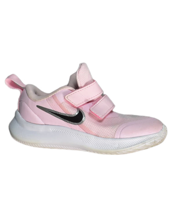 A Pink Sneakers from Nike in size 3T for girl. (Front View)