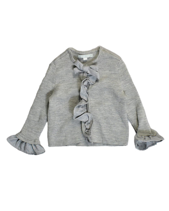 A Grey Long Sleeve Tops from Nicholas & Bears in size 6-12M for girl. (Front View)