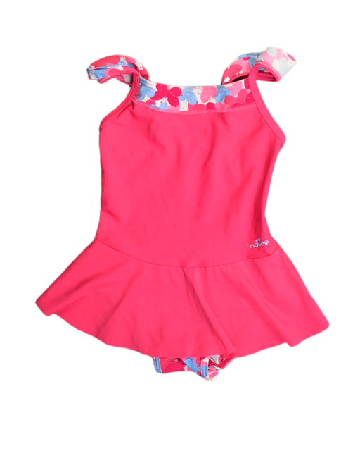 A Pink Swimsuits from Nabaiji in size 4T for girl. (Front View)