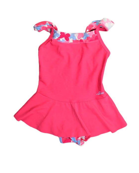 A Pink Swimsuits from Nabaiji in size 4T for girl. (Front View)