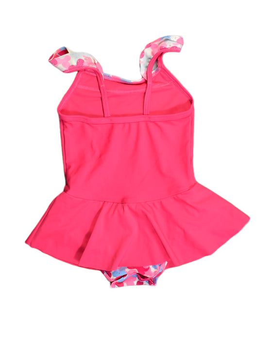 A Pink Swimsuits from Nabaiji in size 4T for girl. (Back View)