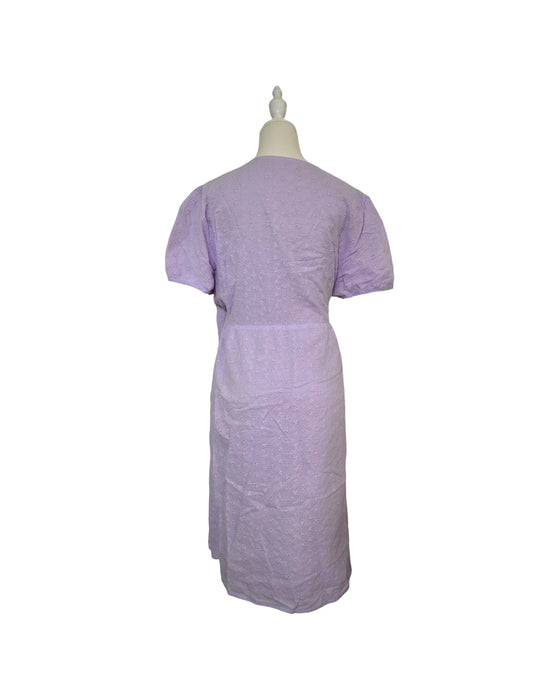 A Purple Short Sleeve Dresses from Dear in size XL for maternity. (Back View)