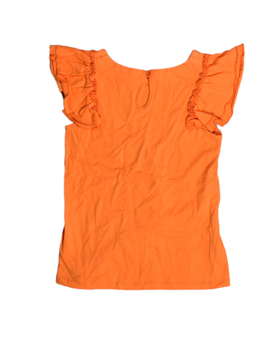 A Orange Sleeveless Tops from Seed in size 9Y for girl. (Back View)