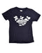 A Black T Shirts from Armani in size 12Y for boy. (Front View)