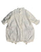 A White Rompers from Petit Bateau in size 3-6M for girl. (Back View)