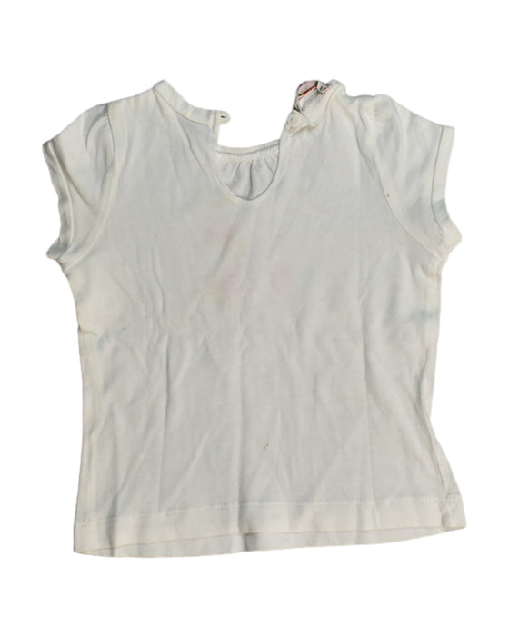 A White Short Sleeve Tops from Bonpoint in size 3-6M for girl. (Back View)
