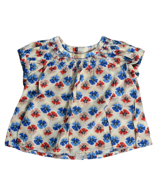 A White Sleeveless Tops from Bonpoint in size 3-6M for girl. (Front View)