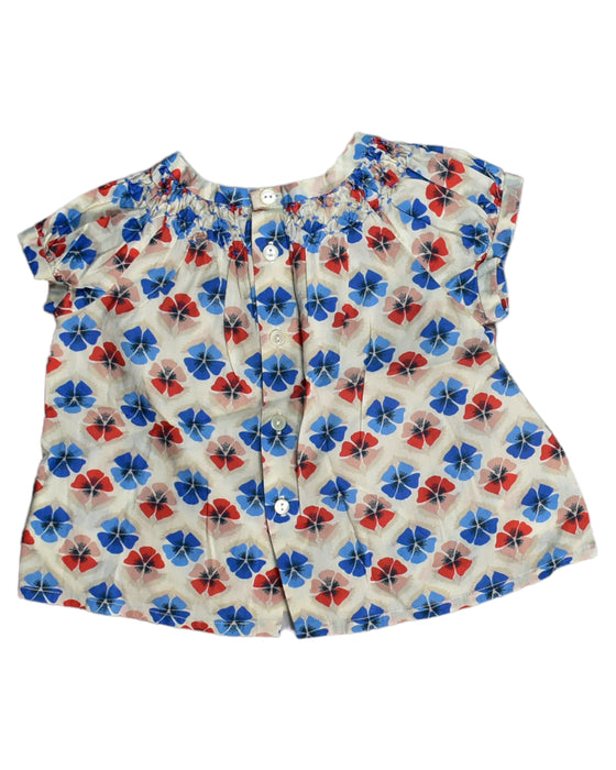 A White Sleeveless Tops from Bonpoint in size 3-6M for girl. (Back View)
