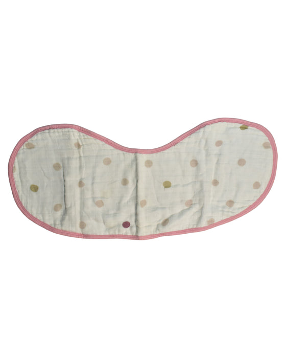 A White Bibs from Aden & Anais in size O/S for neutral. (Front View)