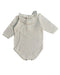 A White Bodysuits from Bonpoint in size 6-12M for girl. (Front View)