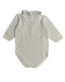 A White Bodysuits from Bonpoint in size 6-12M for girl. (Back View)
