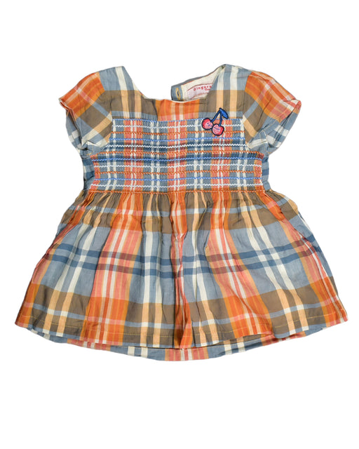 A Black Short Sleeve Dresses from Gingersnaps in size 3-6M for girl. (Front View)