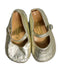 A Gold Flats from Bonpoint in size 6-12M for girl. (Front View)