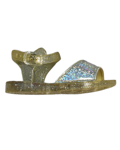 A Gold Sandals from Seed in size 12-18M for girl. (Front View)