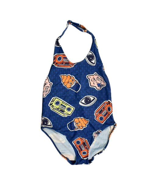 A Blue Swimsuits from Kenzo in size 4T for girl. (Front View)