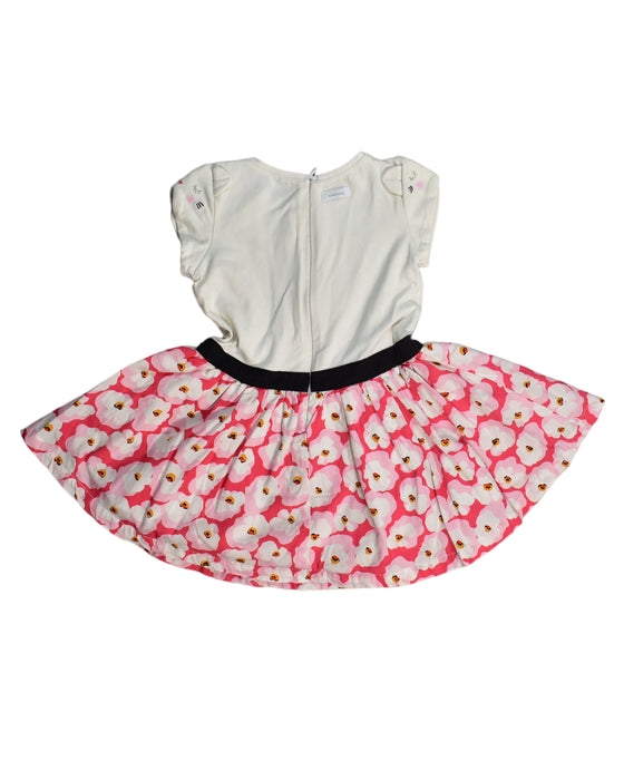 A White Short Sleeve Dresses from Catimini in size 2T for girl. (Back View)