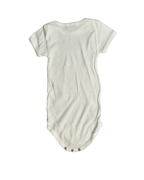 A White Bodysuits from Petit Bateau in size 6-12M for boy. (Back View)