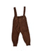A Brown Long Overalls from Jamie Kay in size 6-12M for boy. (Front View)