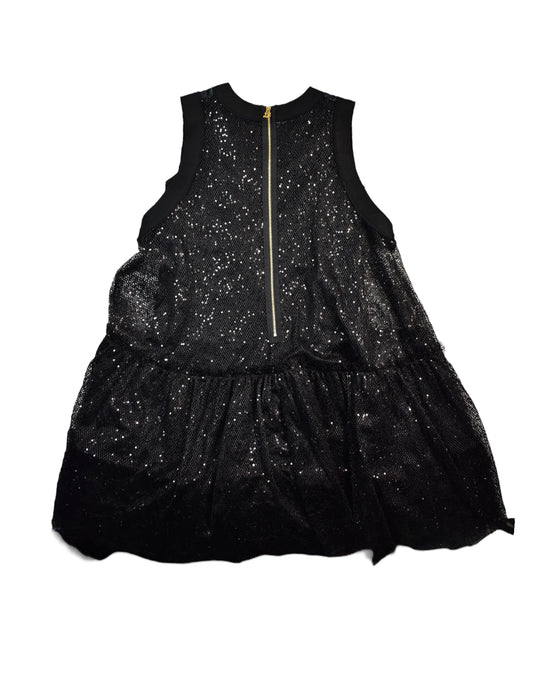 A Black Sleeveless Dresses from MiMiSol in size 12Y for girl. (Back View)