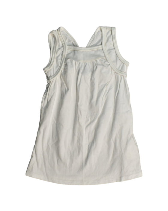 A White Sleeveless Dresses from Neck & Neck in size 2T for girl. (Back View)