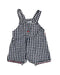 A Black Overall Shorts from Absorba in size 6-12M for girl. (Front View)
