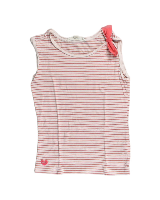 A White Sleeveless Tops from Chateau de Sable in size 8Y for girl. (Front View)