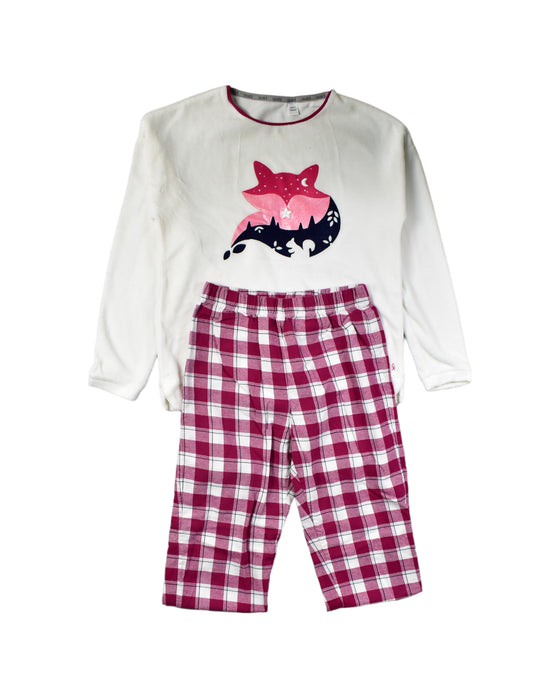 A White Pyjama Sets from Retykle in size 10Y for girl. (Front View)