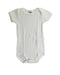 A White Bodysuits from Petit Bateau in size 3-6M for neutral. (Front View)
