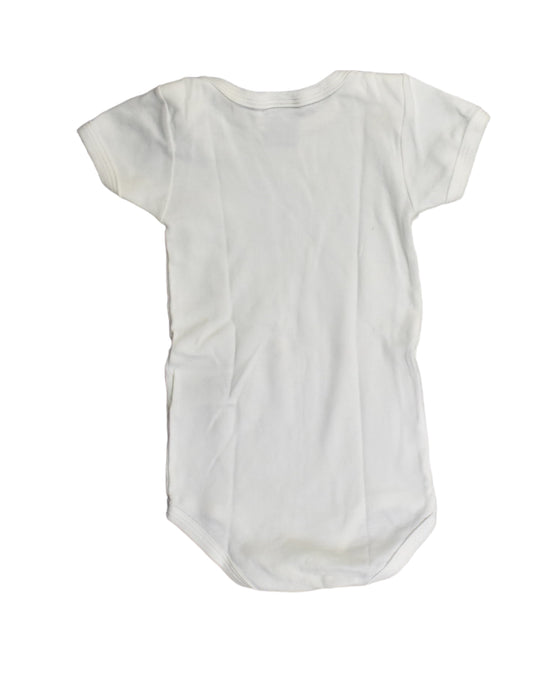 A White Bodysuits from Petit Bateau in size 3-6M for neutral. (Back View)