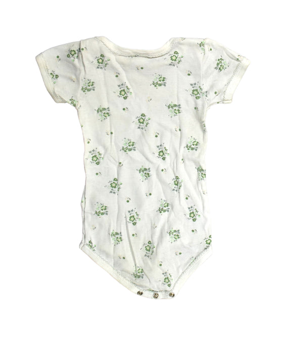 A White Bodysuits from Petit Bateau in size 3-6M for girl. (Back View)