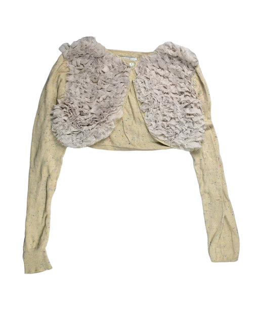 A Yellow Cardigans from Heach Junior in size 14Y for girl. (Front View)