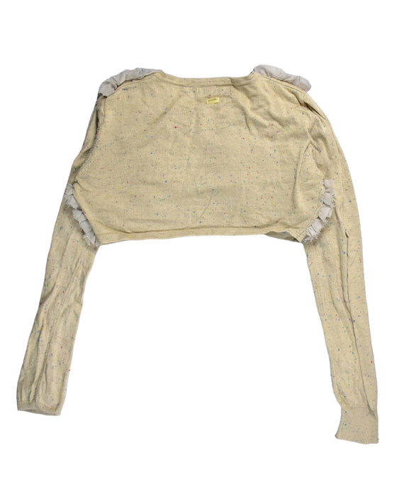 A Yellow Cardigans from Heach Junior in size 14Y for girl. (Back View)