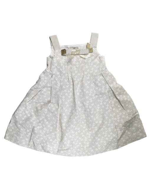 A White Sleeveless Dresses from Nanos in size 12Y for girl. (Front View)