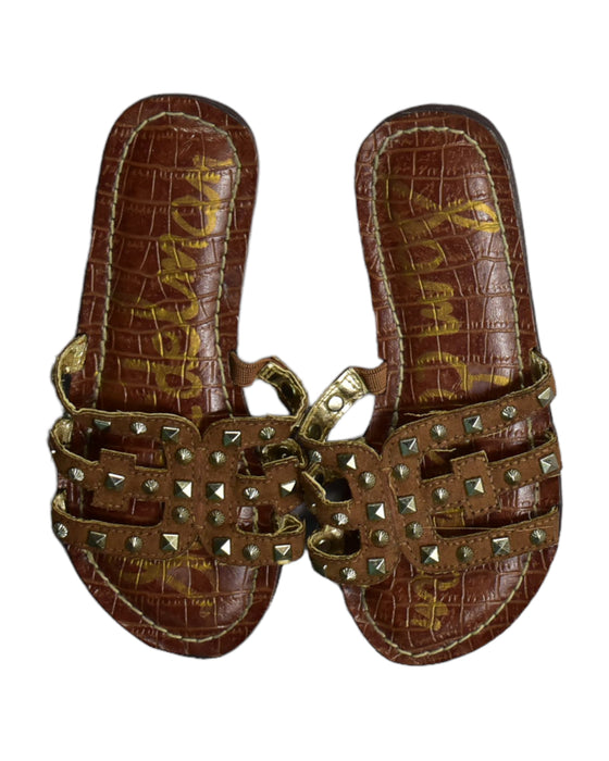 A Brown Slippers from Sam Edelman in size 6T for girl. (Front View)