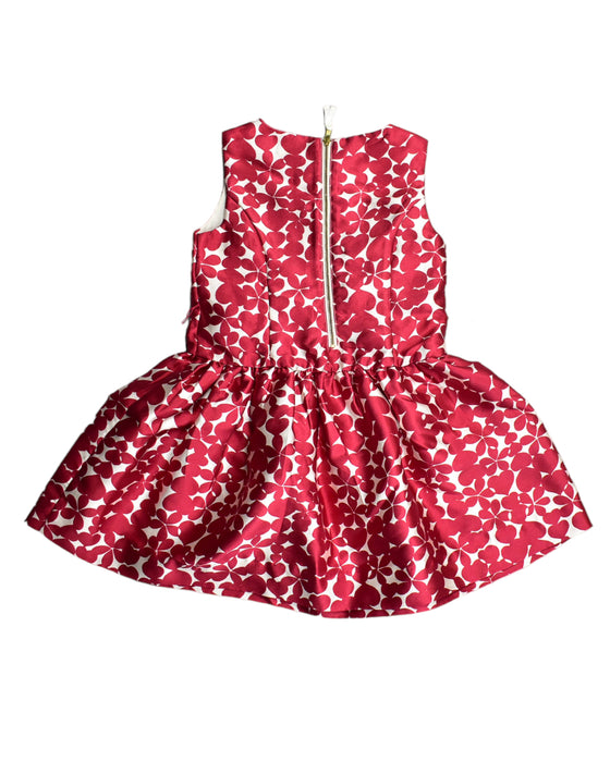 A Red Sleeveless Dresses from Crewcuts in size 4T for girl. (Back View)