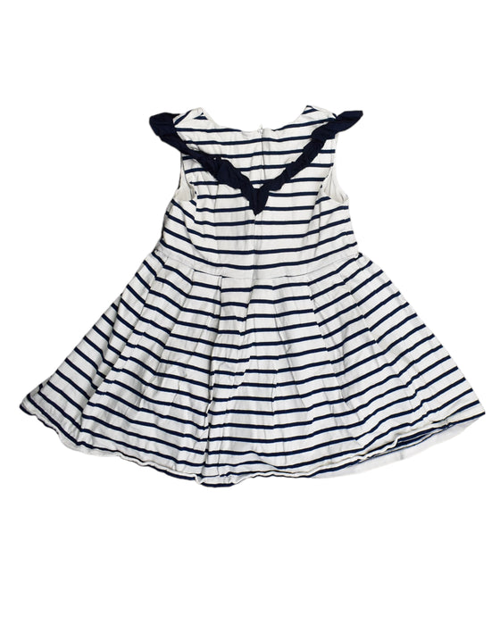 A White Sleeveless Dresses from Jacadi in size 5T for girl. (Back View)