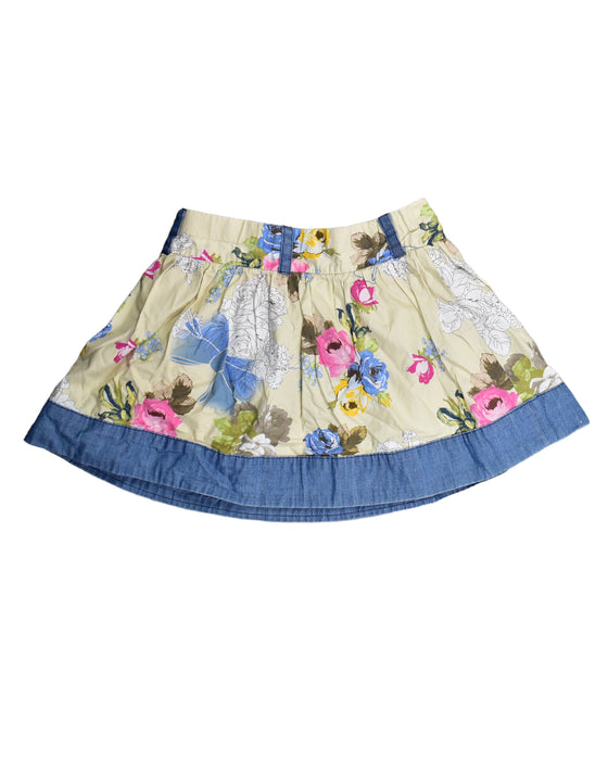 A Yellow Short Skirts from Simonetta in size 4T for girl. (Back View)