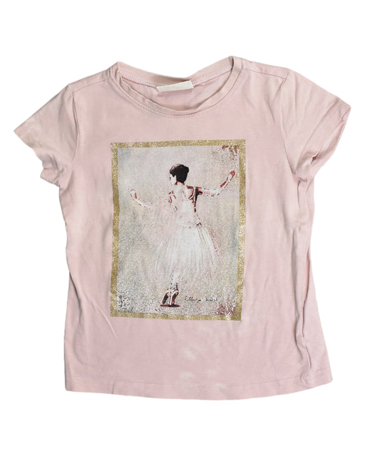 A Pink T Shirts from Coccodrillo in size 4T for girl. (Front View)
