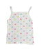A White Sleeveless Tops from Petit Bateau in size 4T for girl. (Back View)