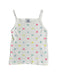 A White Sleeveless Tops from Petit Bateau in size 4T for girl. (Front View)