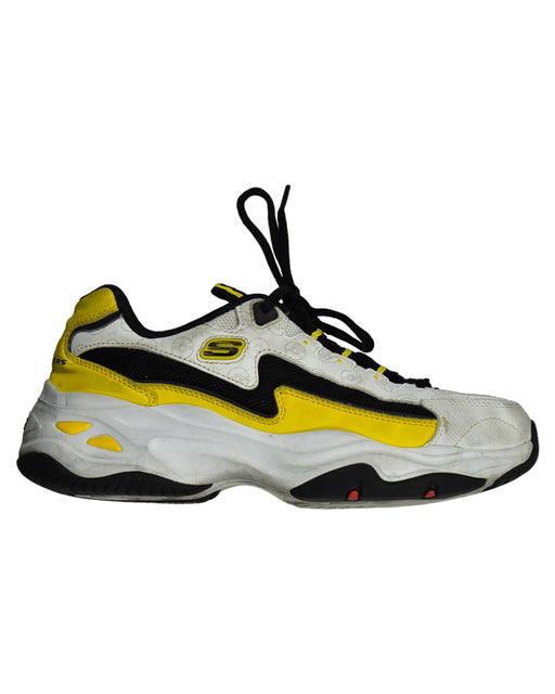 A White Sneakers from Skechers in size 12Y for boy. (Front View)