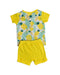 A Yellow Shorts Sets from Oeteo in size 3-6M for boy. (Back View)