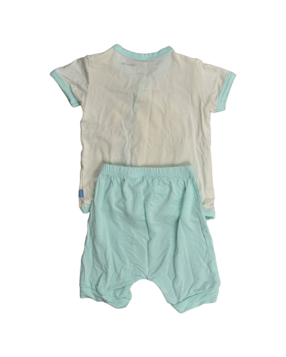 A White Pyjama Sets from Oeteo in size 6-12M for boy. (Back View)