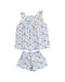 A White Shorts Sets from Petit Bateau in size 2T for girl. (Back View)