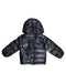 A Black Puffer/Quilted Jackets from Moncler in size 3T for boy. (Back View)