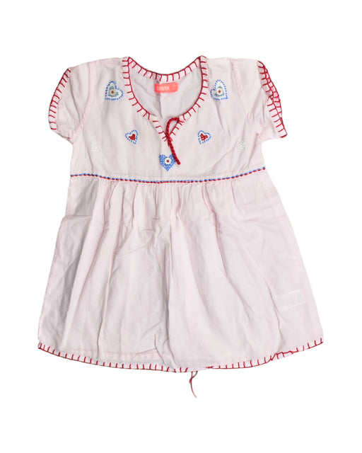 A Pink Short Sleeve Dresses from Sunuva in size 3T for girl. (Front View)